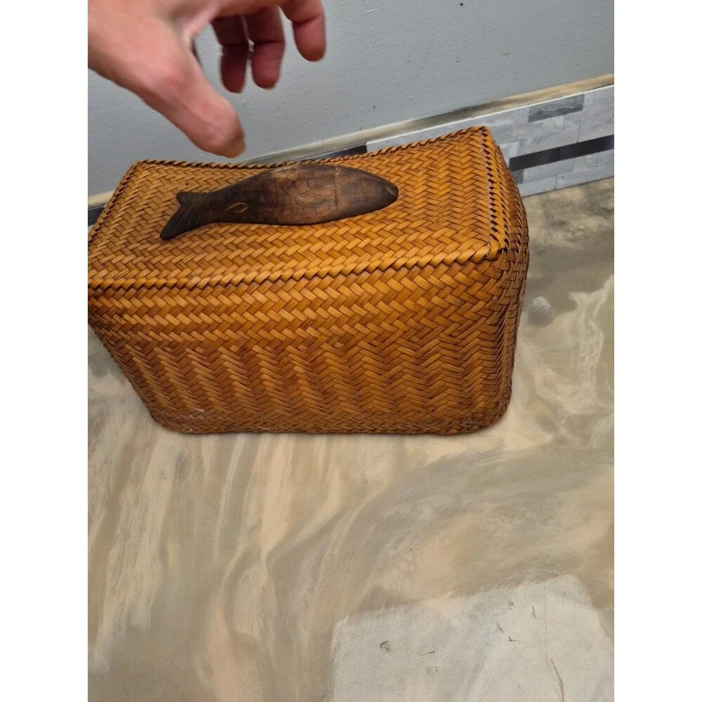 Vintage Pacific Rim Basket Indonesia Ifugao Basket Container From The Phillipine